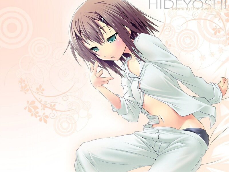 Anime girl in pajamas