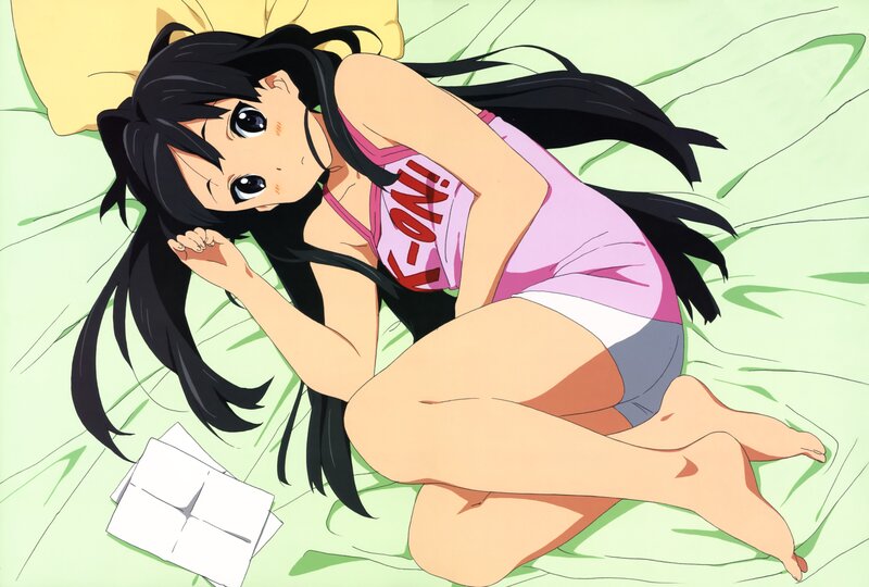 anime girl in pajamas