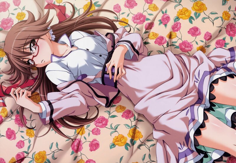 anime girl in pajamas