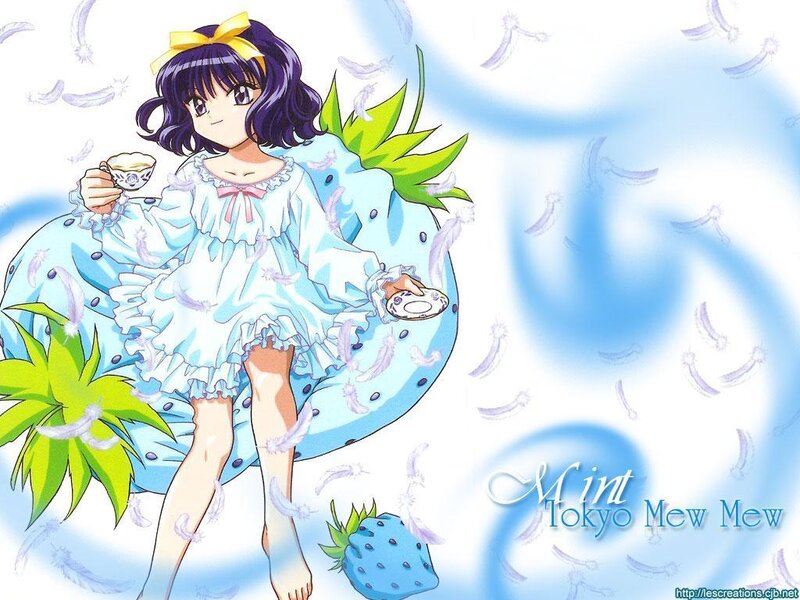 Anime Girl in Pajamas — Blue