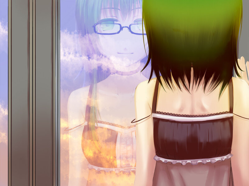 Anime Girl in Pajamas — Green