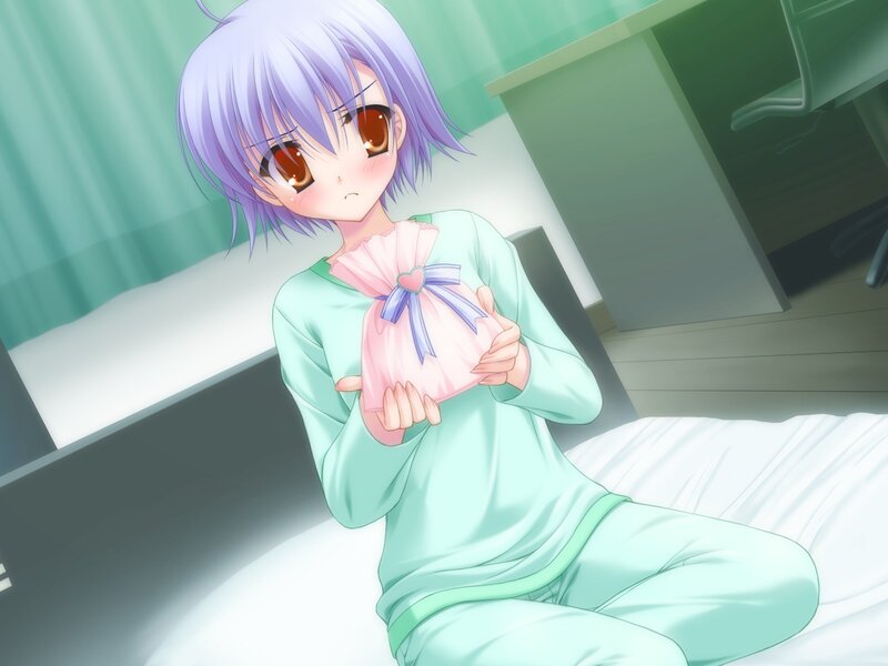 Anime Girl in Pajamas — Light Green