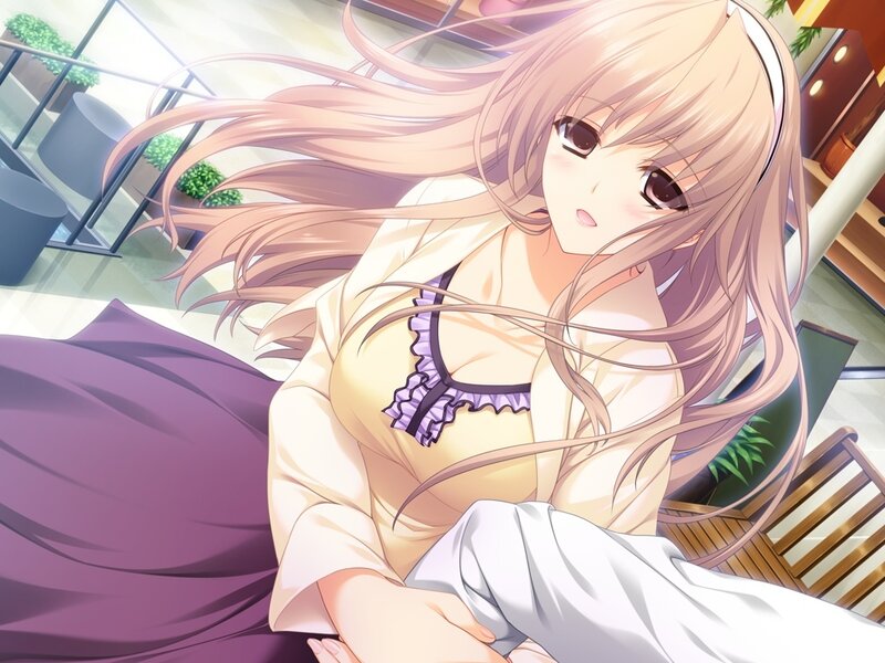 Anime Girl in Pajamas — Purple, Calm