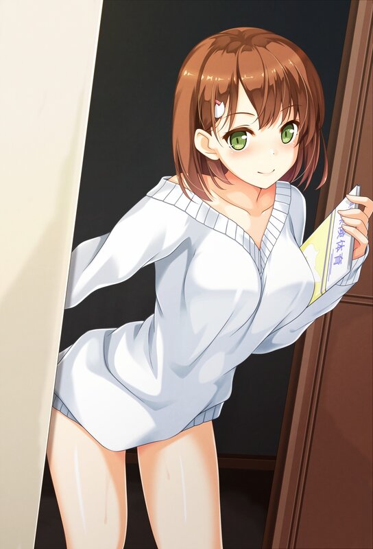 Anime Girl in Pajamas — White, Playful, Book