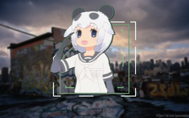 Anime Girl in Panda Hat