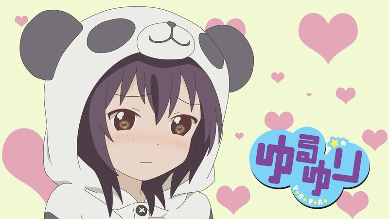 anime girl in panda hoodie