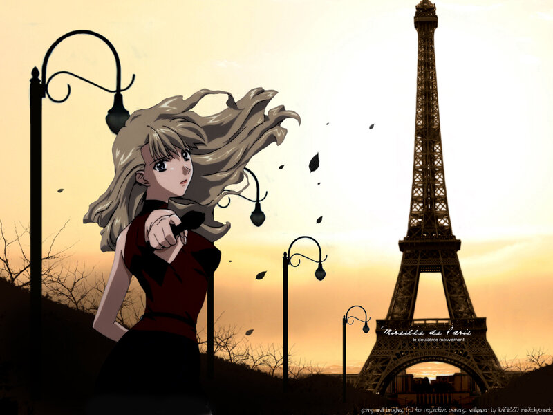 anime girl in Paris