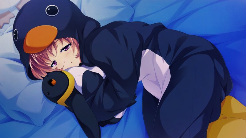 Anime Girl in Penguin Suit