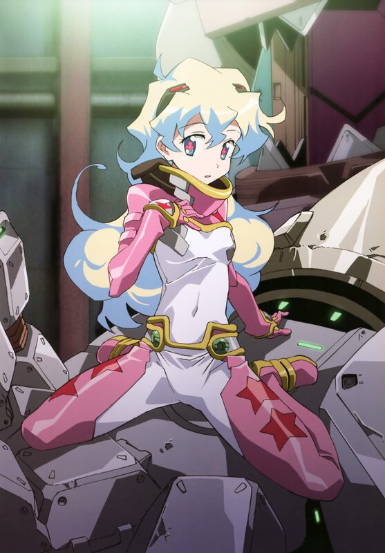 Anime Girl in Pink Armor — Dramatic, Mecha
