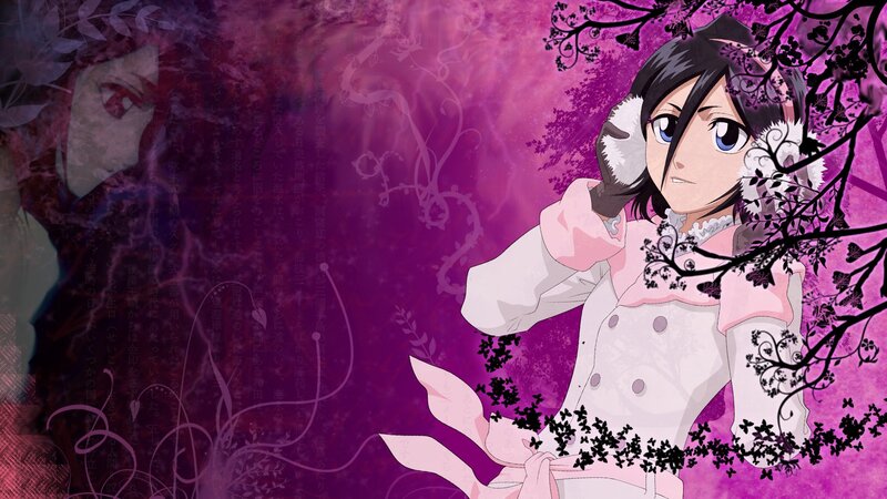 anime girl in pink coat
