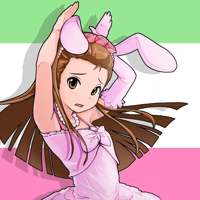 anime girl in pink dress