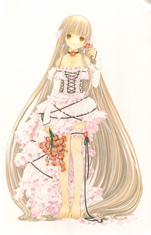 anime girl in pink dress