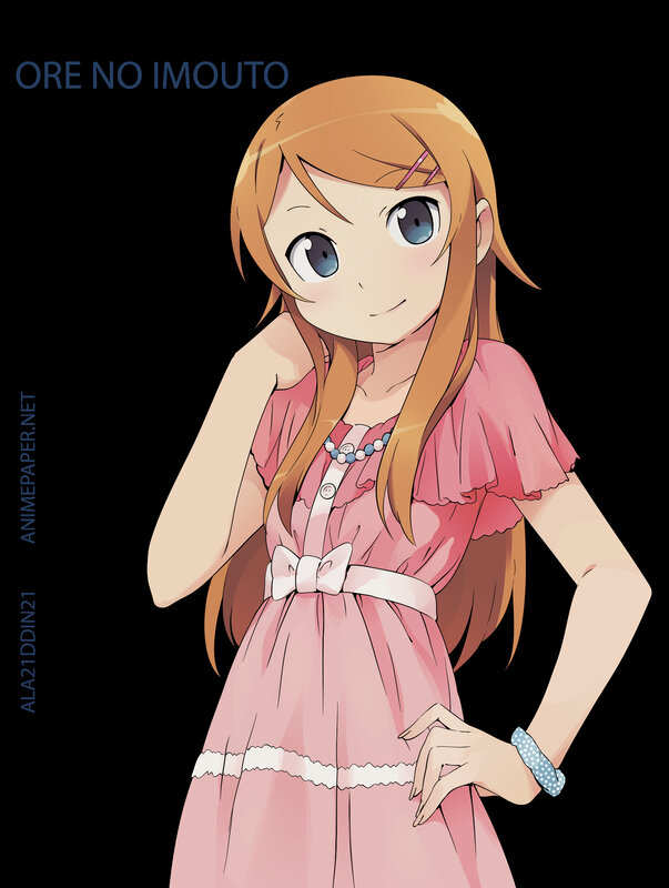 anime girl in pink dress