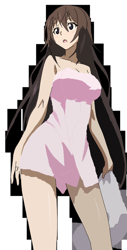 anime girl in pink dress