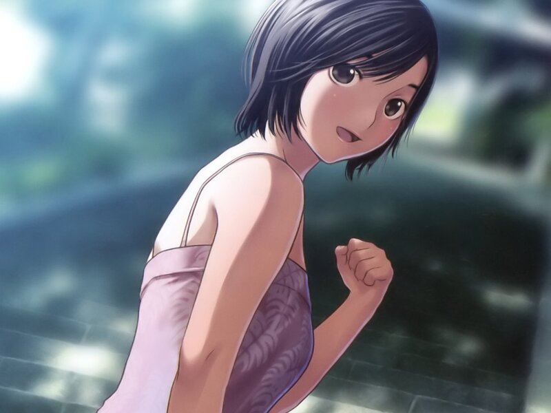 anime girl in pink dress