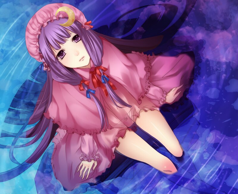 anime girl in pink dress
