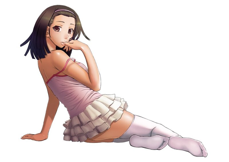 anime girl in pink dress