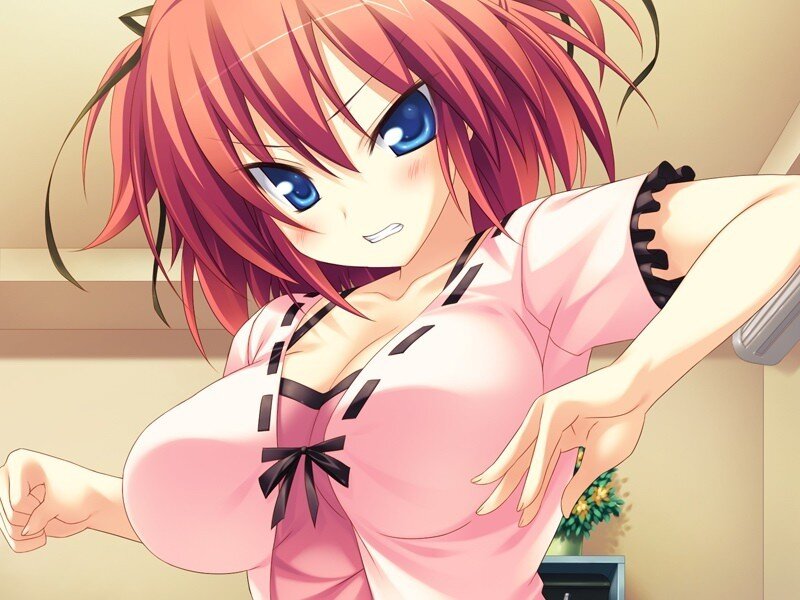 anime girl in pink dress