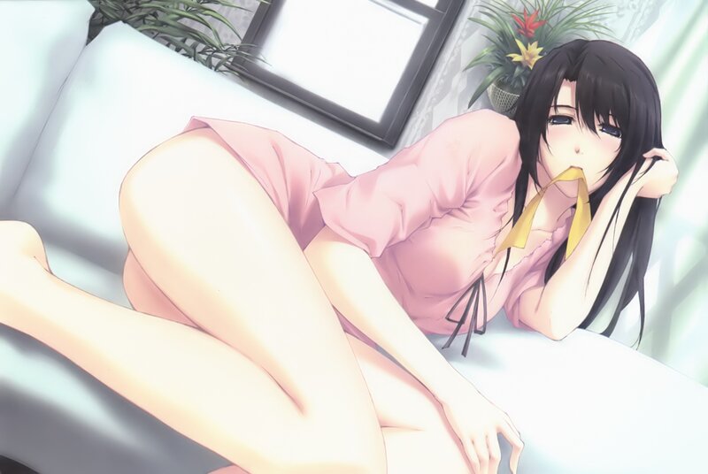 anime girl in pink dress