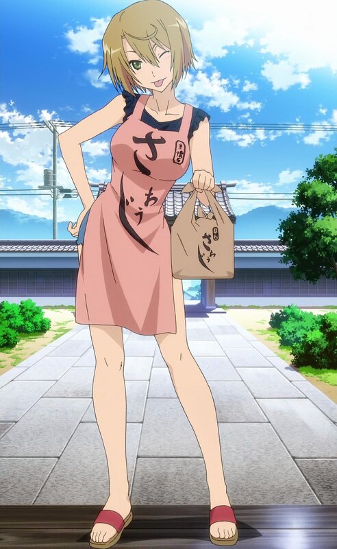 anime girl in pink dress
