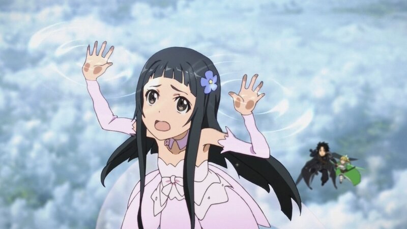 anime girl in pink dress