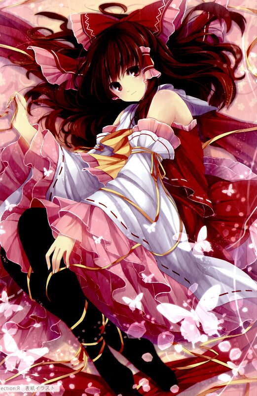 Anime girl in pink dress