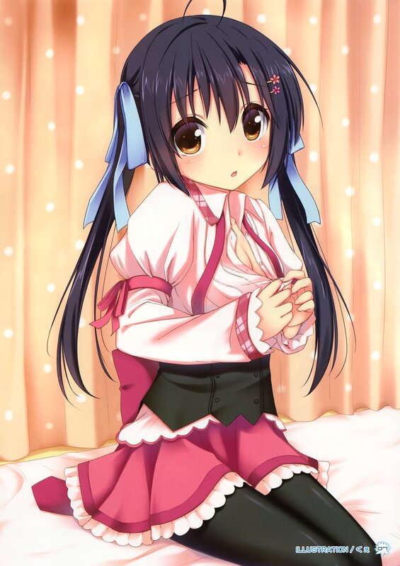 anime girl in pink dress
