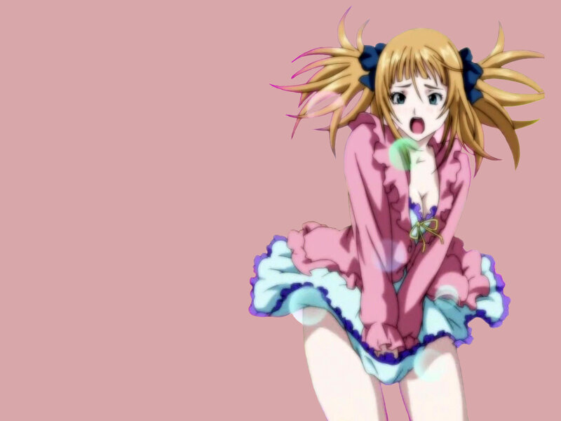 anime girl in pink dress
