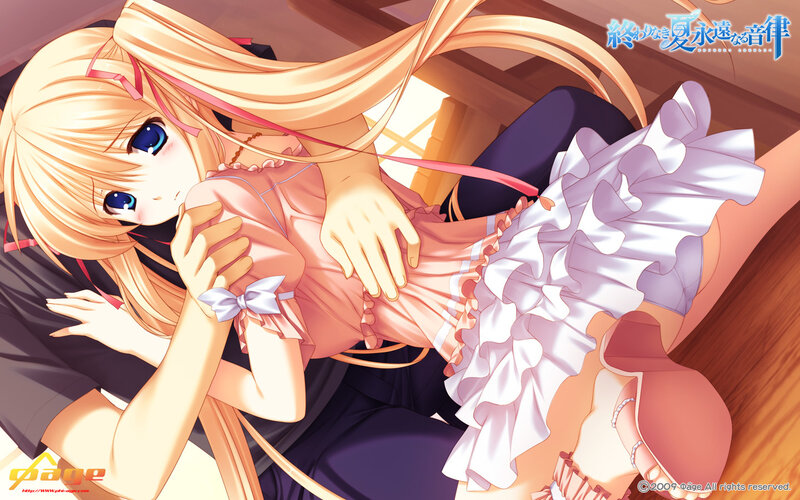 Anime girl in pink dress
