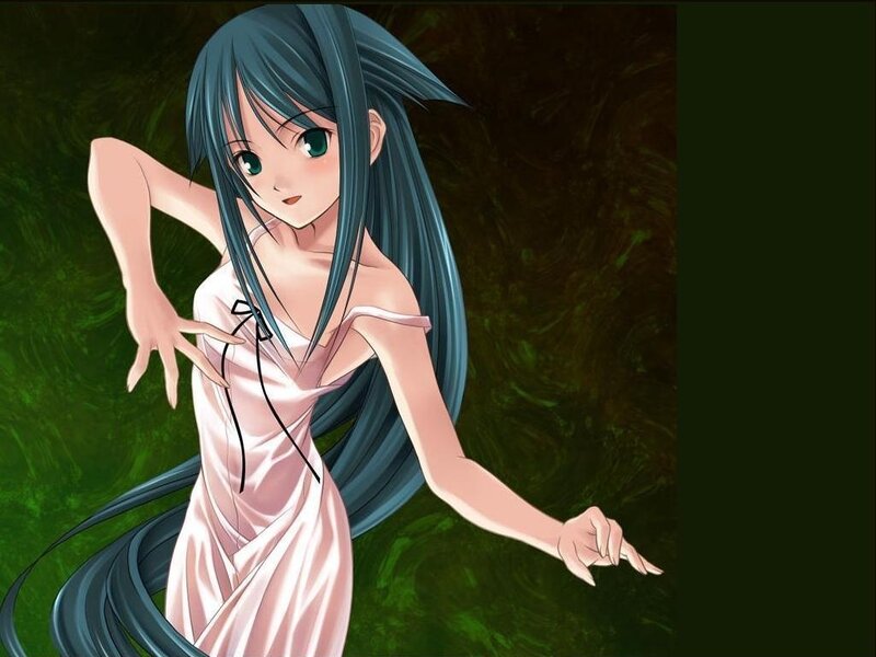 anime girl in pink dress