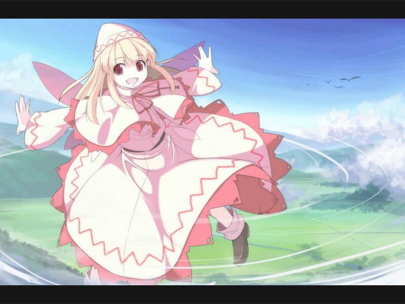 anime girl in pink dress