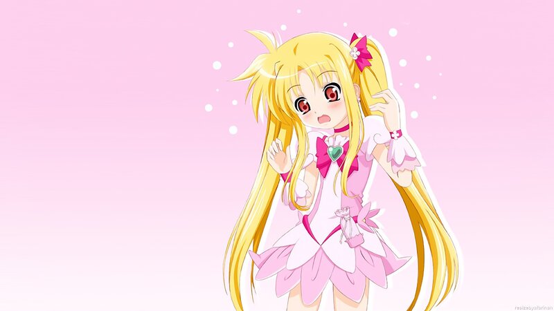 anime girl in pink dress