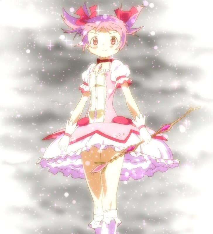 anime girl in pink dress