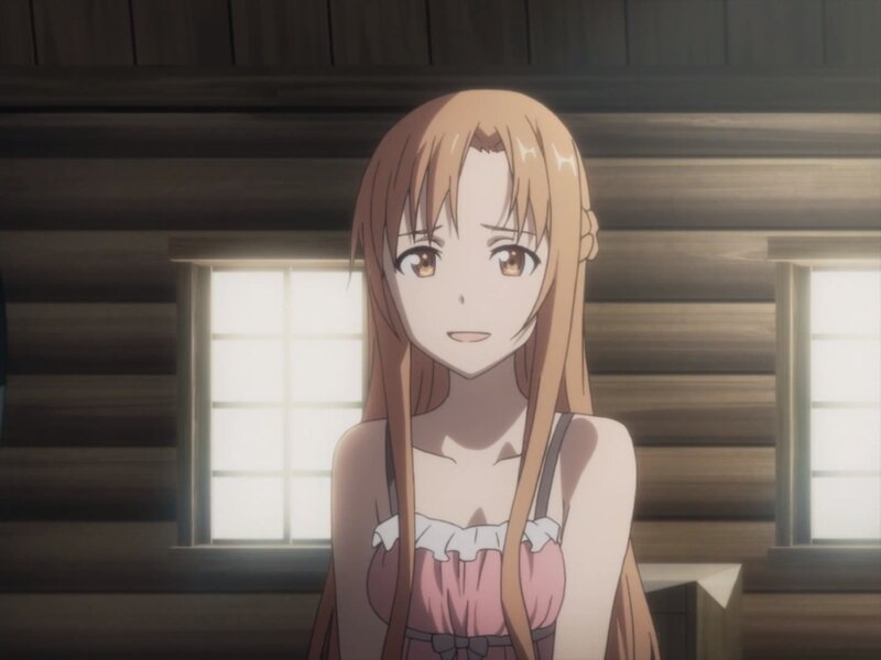 Anime Girl in Pink Dress — Brown