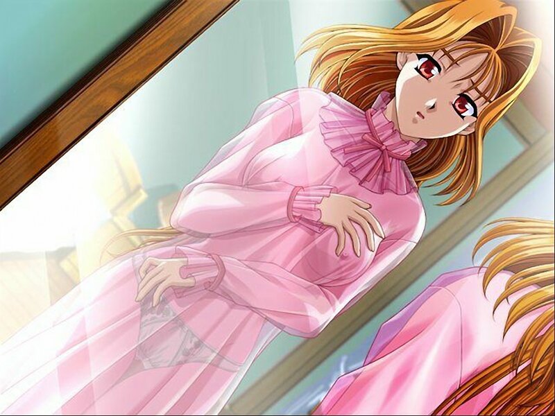 Anime Girl in Pink Dress — Calm