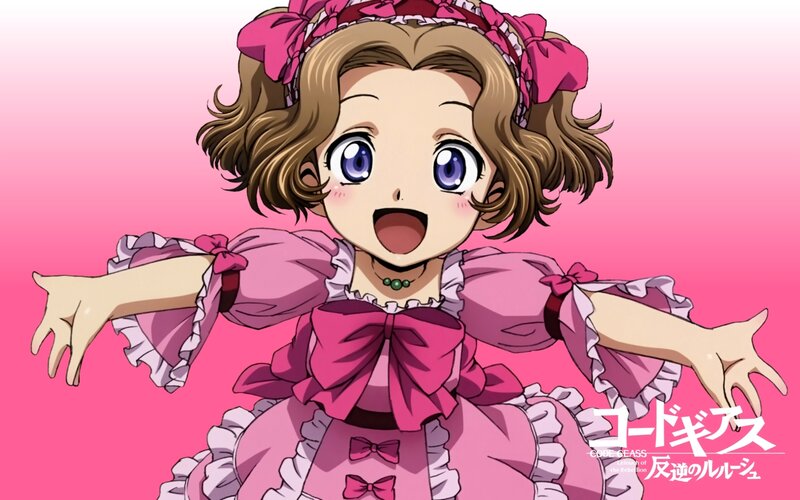 Anime Girl in Pink Dress — Playful, Bows