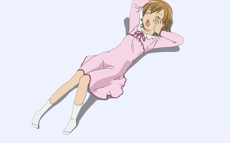 Anime Girl in Pink Dress — Relaxed