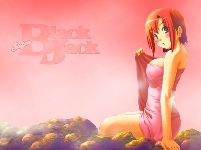 Anime Girl in Pink Dress — Serene, Rocks