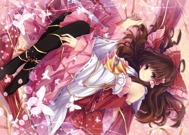 Anime Girl in Pink Dress — Serene