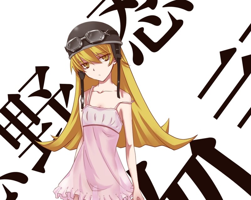 Anime Girl in Pink Dress — Yellow, Neutral