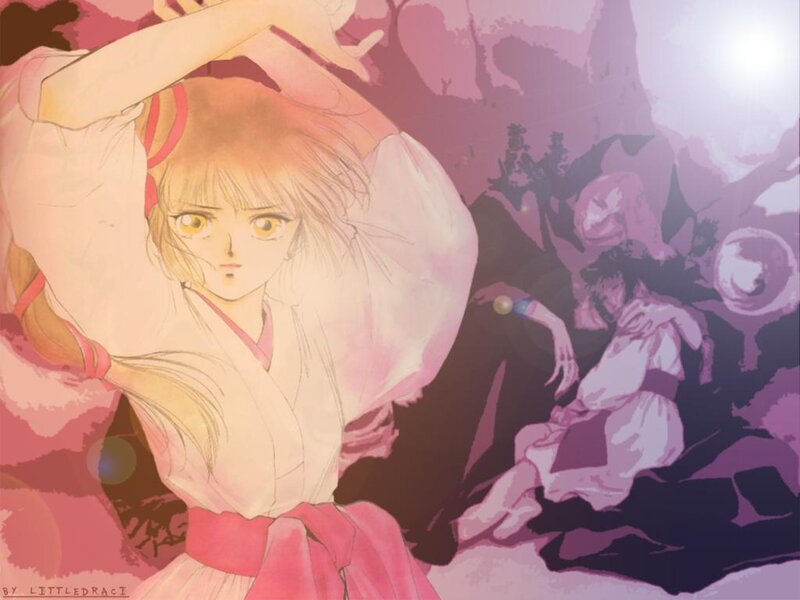 anime girl in pink kimono