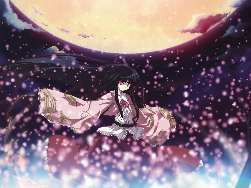Anime Girl in Pink Kimono — Dramatic