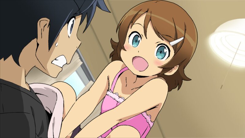 Anime Girl in Pink Lingerie — Brown