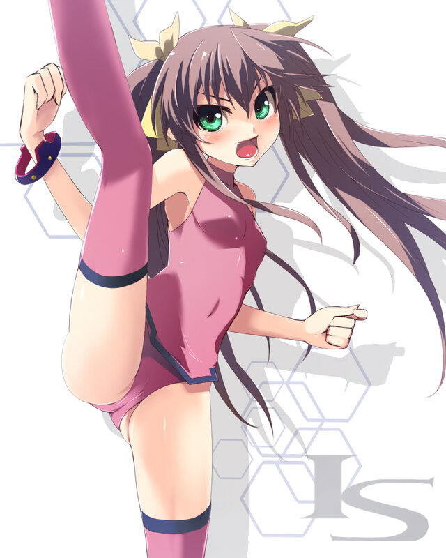 Anime Girl in Pink Outfit — Energetic, Green Eyes