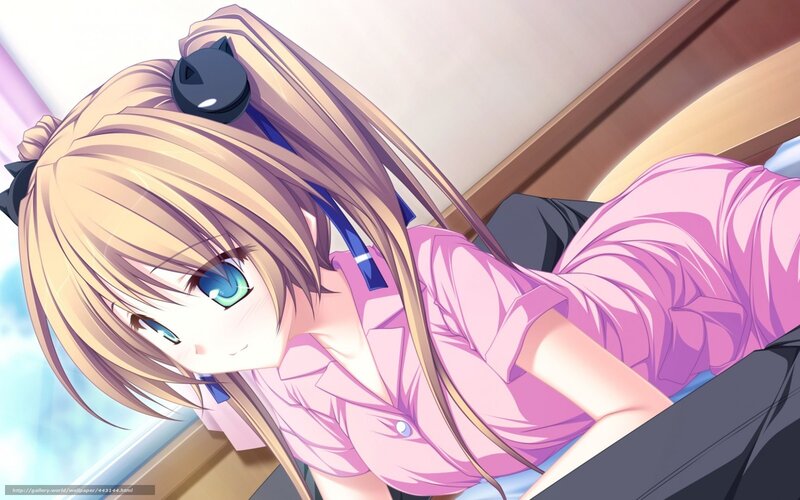 anime girl in pink shirt