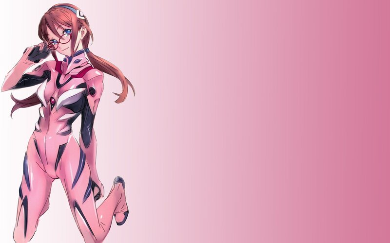 anime girl in pink suit
