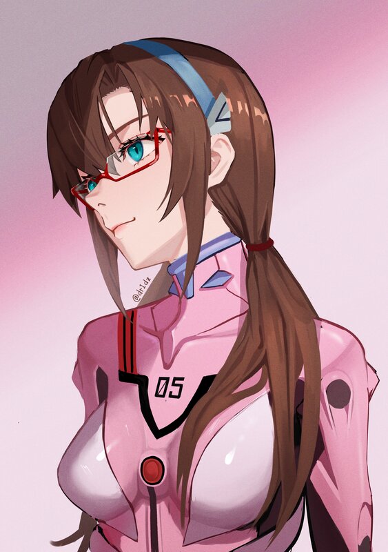 Anime Girl in Pink Suit — Calm, Digital Art