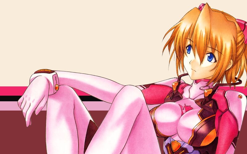 anime girl in pink suit