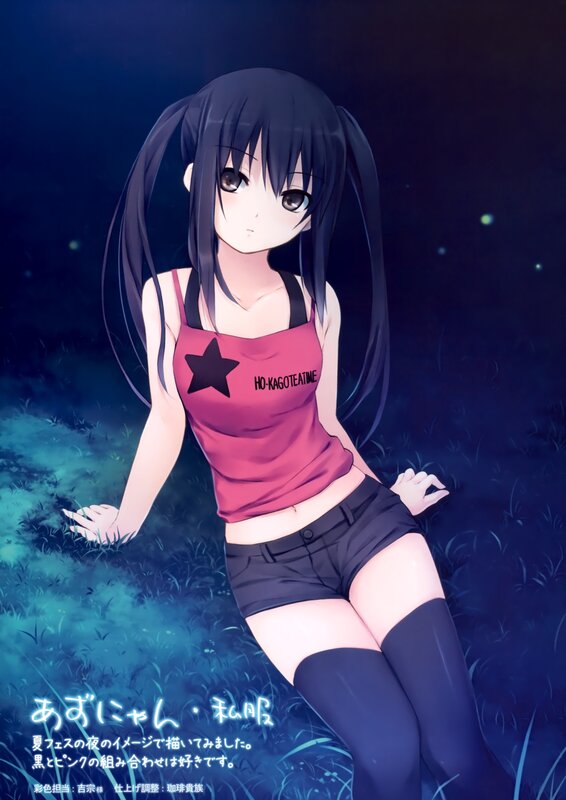 Anime girl in pink top