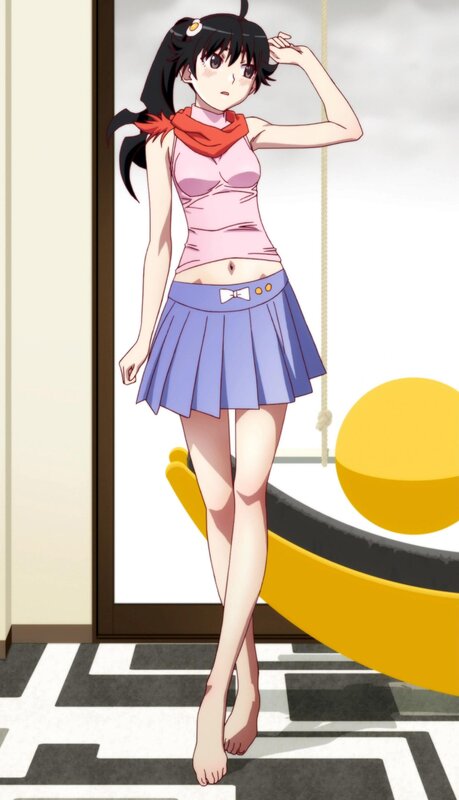 anime girl in pink top